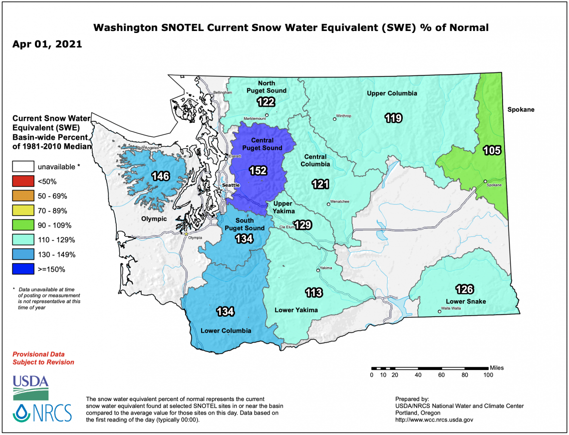 Review of Winter 202021 Office of the Washington State Climatologist